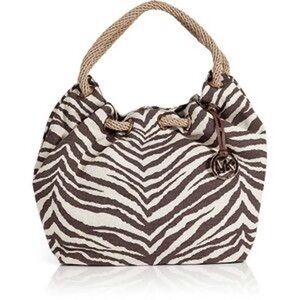 Michael Kors Marina Canvas Large Tote Shoulder Bag